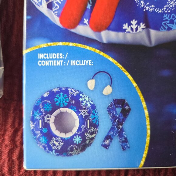 Elf on the Shelf 3 Piece Outfit Snow Set Innertube Scarf and ear muffs - Picture 3 of 5